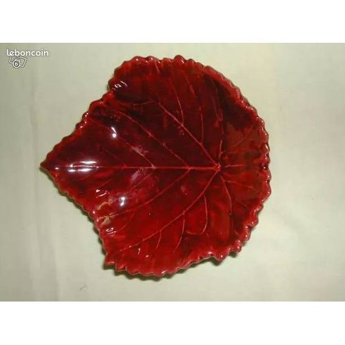 Coupelle Rouge Faïence Quimper Yvon Roy/Vintage