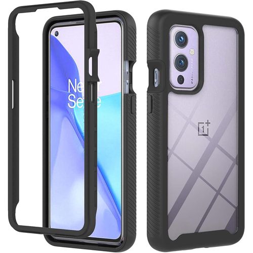 Hybride Back Étui 360°Pour Oneplus 9 Coque Full Body Protection Ultra Hybrid Etui Housse Hard Pc+Pe Décran Protecteur Silicone Gel Cell Phone Case Anti Choc Pour Oneplus 9 Noir