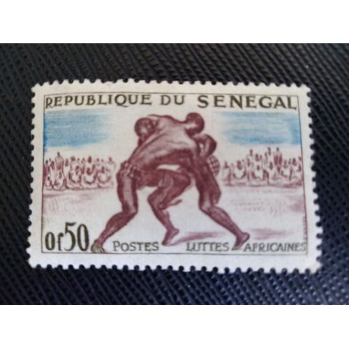 Timbre Senegal Yt 205 Lutte Africaine 1961 (020409 )