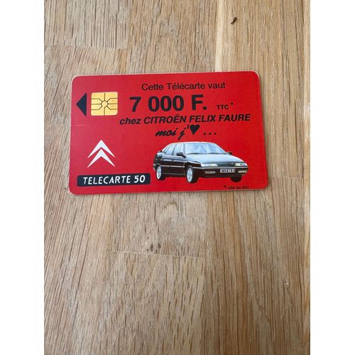 Carte Téléphonique Télécarte 50 Publicitaire Citroen