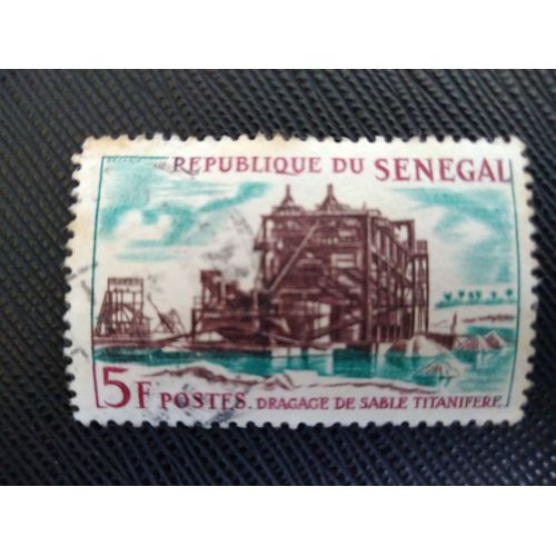 Timbre Senegal Yt 235 Dragage De Sable Titanifère 1964 (020409 )