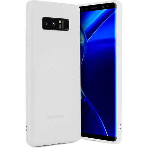 Coque Souple Slimshield Pro Compatible Samsung Galaxy Note8 Adhérente/Silicone+Tpu Blanc
