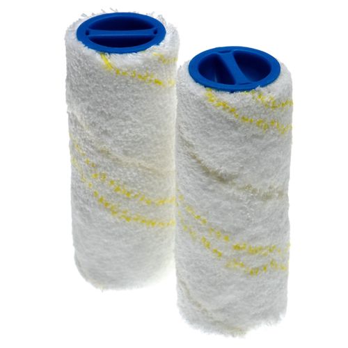 vhbw Lot de rouleaux en microfibre compatible avec Kärcher FC 8 Smart Signature Line nettoyeur de sol - 2 pièces