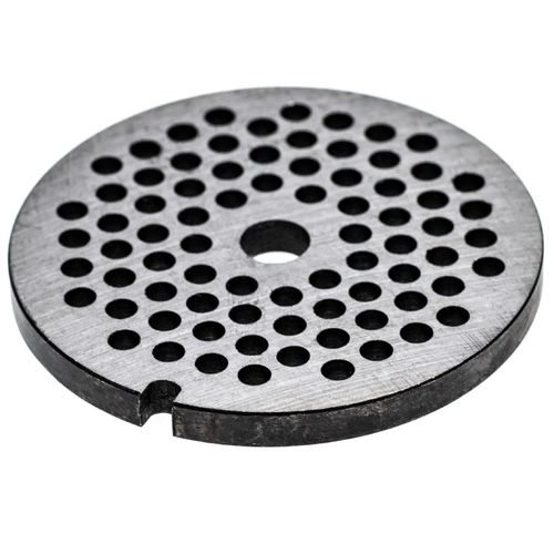 vhbw Grille taille 32 compatible avec Porkert hachoir à viande - Diamètre des trous 6mm, trou central 13,4mm, acier