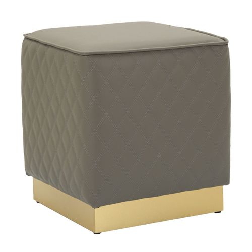 Pouf Mf352, Gris, 38x38x38 Cm, Epikasa
