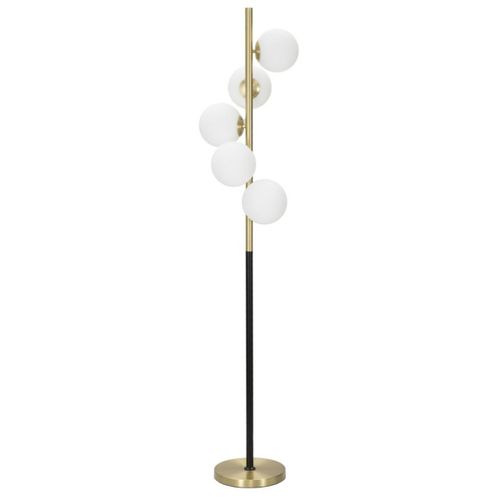 Lampadaire Mf199, Or, 30x30x160 Cm, Epikasa
