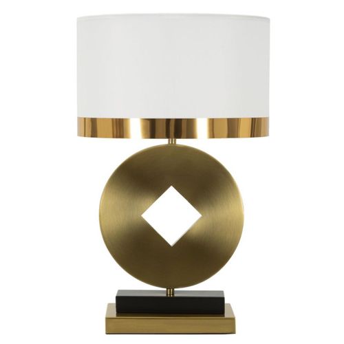Lamp À Poser Mf143, Or, 30x30x53 Cm, Epikasa