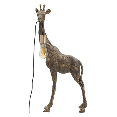 Lamp À Poser Girafe, Or, 40x22x80 Cm, Epikasa