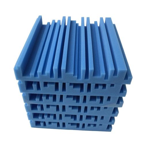 Panneaux de mousse acoustique 6 pièces Panneau de mousse acoustique Fonctionne pour le son dans votre maison Bleu profond