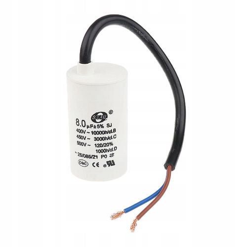 Moteur CBB60 Run 8 pour les mises à niveau des ventilateurs, des ventilateurs d'extraction et des dynamoteurs