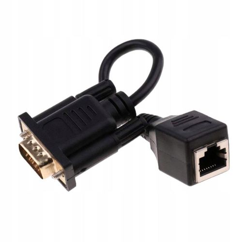Câble d'extension VGA mâle 15 broches vers RJ45 femelle