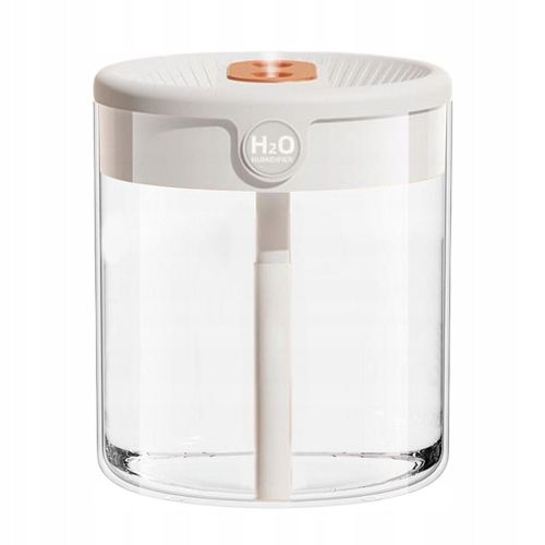 Humidificateur d'air avec veilleuse LED, fonctionnement silencieux, 2 L, USB, personnel, blanc