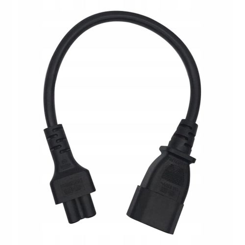 Câble d'alimentation noir neuf C14 mâle vers C5 femelle 60 cm