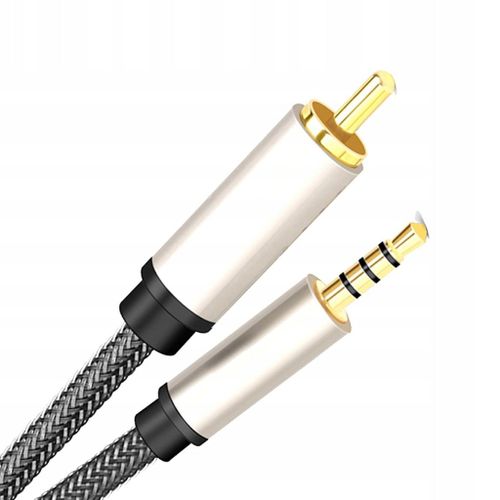 Câble RCA vers jack 3,5 mm mâle vers mâle 100 cm x 1 cm x 1 cm