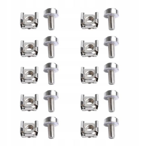 10 Écrous Cage Attachés, Vis Et