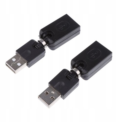 Port USB Type-A mâle/femelle rotatif à 360°