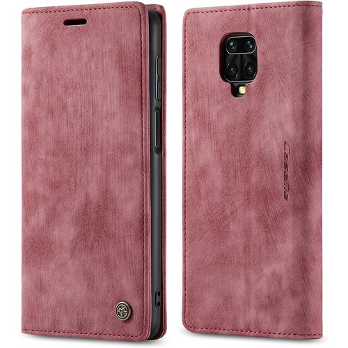 Coque Pour Xiaomi Redmi Note 9s/9 Pro/9 Pro Max Coque En Cuir Vintage Kickstand Fermeture Magnétique Etui Portefeuille Flip Cover Pour Redmi Note 9s/9 Pro/9 Pro Max Bleu Rouge