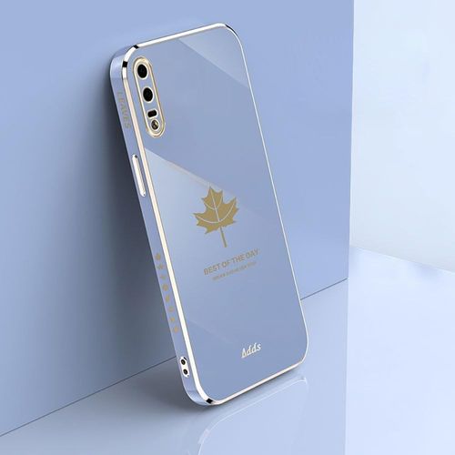 Etui Souple Silicone Galvanisé Compatible Avec Huawei P20 Coque Feuille D'érable Protection Simple Tout Compris Case Cover