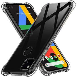 Coque Google Pixel 4a, Ultra Fine Tpu Silicone Transparent Souple Housse Etui Absorption Des Chocs Anti-Dérapante Pour Google Pixel 4a - Transparent