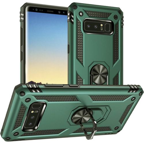 Coque Galaxy Note 8,Housse Antichoc Armure Protection Housse Coque Etui Avec Support Cover Case Pour Samsung Galaxy Note 8 Vert Foncé