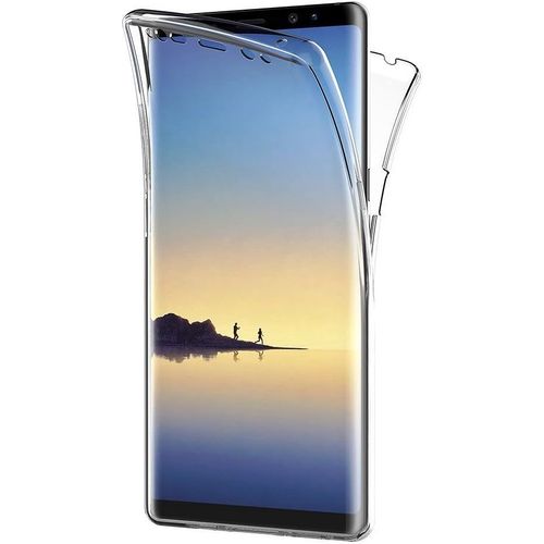Coque Gel Tpu Silicone Intégrale Transparent Pour Samsung Galaxy Note 8 - Housse Etui Protection Full Souple Ultra Mince Fine Slim Leger Tactile 2 Parties Avant Arrière Emboitable