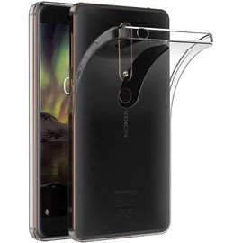Coque Pour Nokia 6.1 2018 - Housse Etui Gel Tpu Silicone Transparent Protection Souple Ultra Mince Fine Slim Leger Anti Choc Résistant