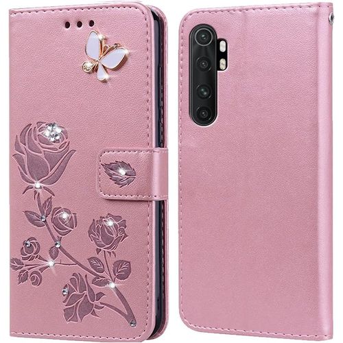 Coque Pour Xiaomi Mi Note 10 Lite Housse,Fonction De Support,Fente Pour Carte,Silicone Tpu,Flip Étui Case Pour Xiaomi Mi Note 10 Lite 6.47