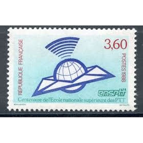 Centenaire De L'école Nationale Supérieure Des P.T.T. Année 1988 N° 2527 Yvert Et Tellier Luxe