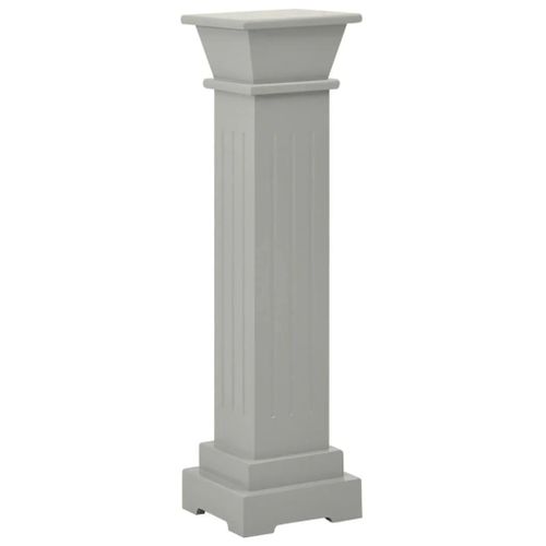 Support Pilier Classique Carré Pour Plantes 17 X 17 X 66 Cm Mdf Gris Helloshop26 02_0045032