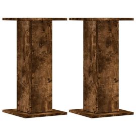 Supports Pour Plantes Meuble Fleurs Lot De 2 Bois D'ingénierie Marron Helloshop26 02_0045307