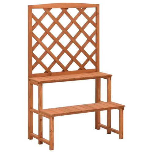 Support De Plantes Et Treillis 70 X 42 X 115 Cm Bois De Sapin Massif Marron Helloshop26 02_0045026