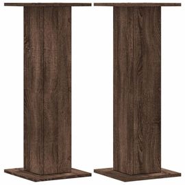 Supports Pour Plantes Meuble Fleurs Lot De 2 Bois D'ingénierie Marron Helloshop26 02_0045321