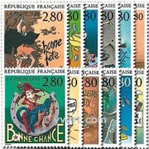 Le Plaisir D'écrire Par 12 Auteurs De Bandes Dessinées Série Complète Année 1993 N° 2836 2837 2838 2839 2840 2841 2842 2843 2844 285 2846 2847 Yvert Et Tellier