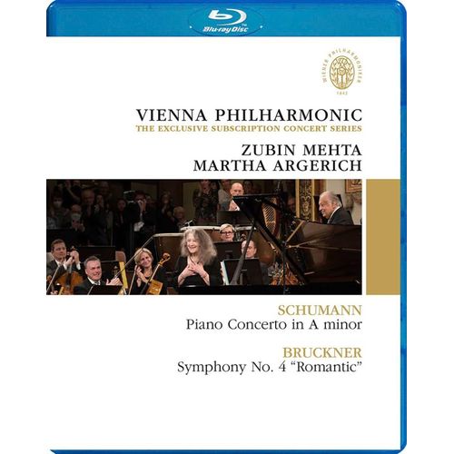 4 / (Schumann : Piano Concerto In A Minorbruckner : Symphony No.4 "Romantic" / Zubin Mehta, Wiener Philharmoniker, Martha Argerich) [Blu-Ray] [Import] [Live] []