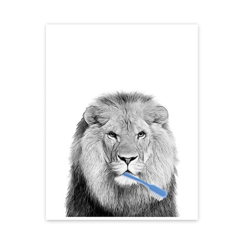 Affiche en toile drôle,chat,girafe,chien,éléphant,papier toilette,baignoire,salle de bain amusante,Art mural,salle de douche,décoration de la maison - Type [CJ50767]-20x30cm