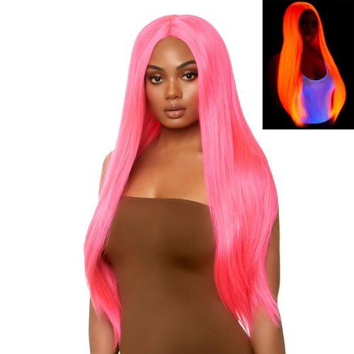 Perruque Cheveux Extra Longs Luminescente Violet - Leg Avenue