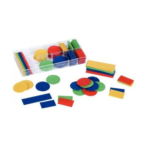 100 Jetons De Jeu En Plastique - 4 Couleurs, Boîte De Rangement