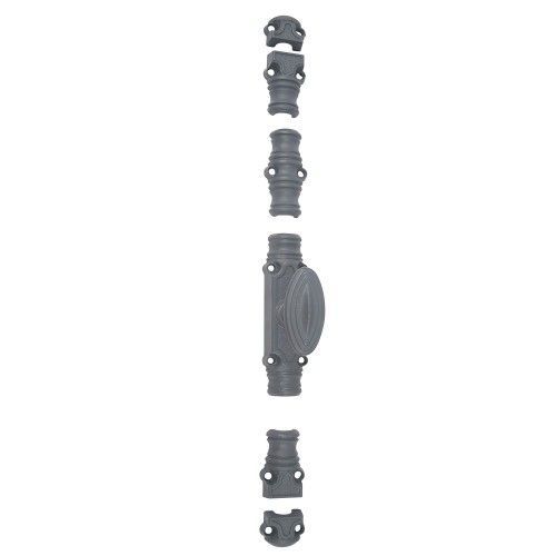 Crémone en fonte en applique pour menuiserie bois RY59 - bouton confort - apprêt JARDINIER MASSARD