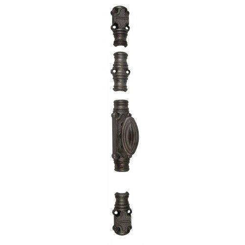 Crémone en fonte en applique pour menuiserie bois RY59 - bouton confort - noir JARDINIER MASSARD