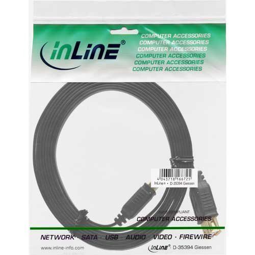 InLine 34603F - Câble USB 2.0, USB A, USB A, 3 m noir