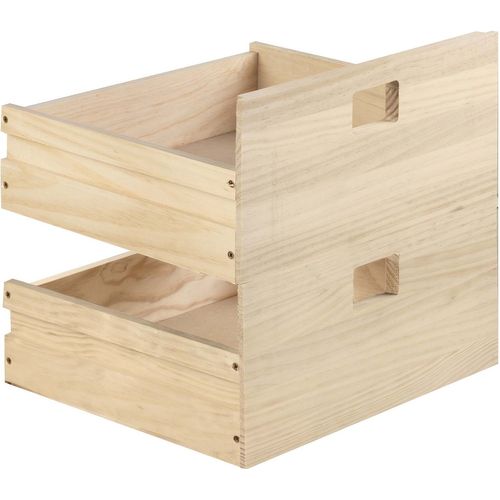 Kit Tiroirs En Pin Massif Pour Étagères Dinamic