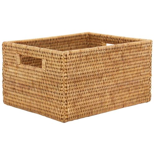Panier de rangement en rotin naturel 24 x 19 x 13 cm