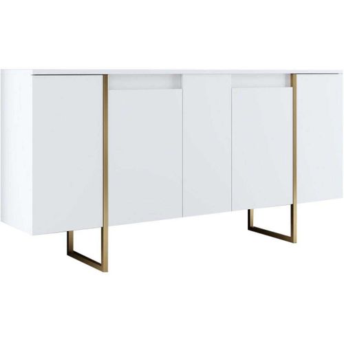 Buffet En Aggloméré Pieds En Métal Luxe