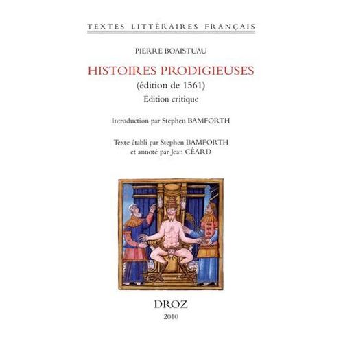 Histoires Prodigieuses (Édition De 1561). Edition Critique
