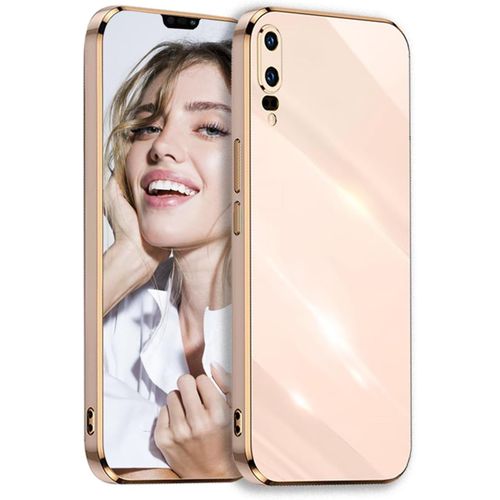 Coque Pour Huawei P20 Étui, Galvanisé Silicone Case Antichoc Anti Rayures Souple Tpu Cover Housse Légère Protection Caméra Coque Pour Huawei P20 Couleur Rose