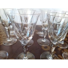 Lot 12 Verres À Liqueur En Cristal De Bohème