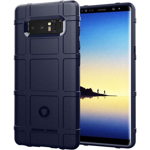 Coque Arrière De Téléphone Résistante Aux Chocs En Silicone Pour Samsung Galaxy Note 8, Housse De Protection Avec Doublure Givrée Couleur : Bleu Foncé