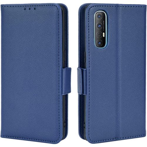 Coque Pour Oppo Find X2 Neo/Reno3 Pro 5g, Boucle Latérale Magnétique, Étui Portefeuille En Similicuir, 3 Emplacements Fonction Support Pour Oppo Find X2 Neo/Reno3 Pro 5g Bleu