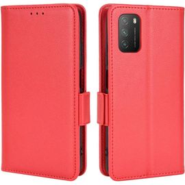 Coque Pour Xiaomi Poco M3 Avec Boucle Latérale Magnétique, Étui Portefeuille En Similicuir, 3 Emplacements Fonction De Support Pour Xiaomi Poco M3 - Rouge
