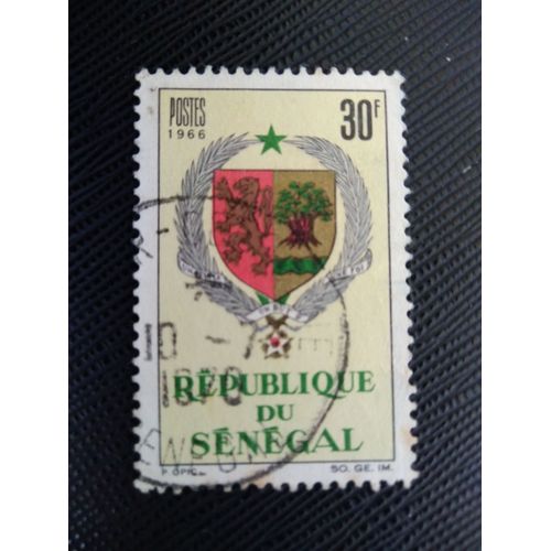 Timbre Senegal Yt 279 Armoiries Du Sénégal 1966 (020409 )